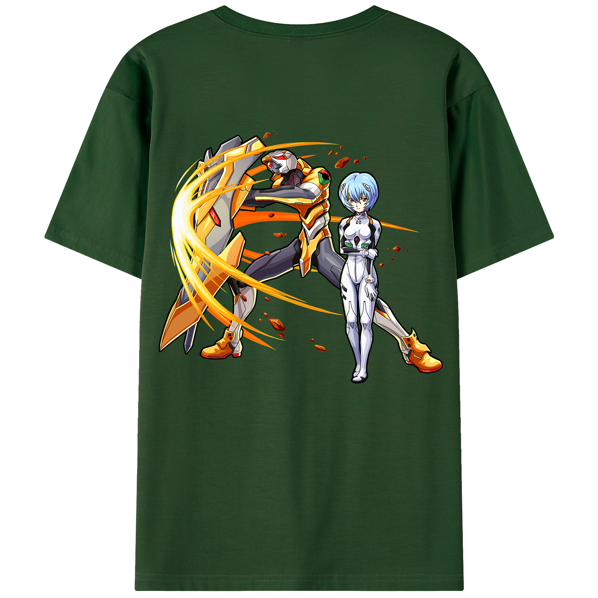 （画像用） EVA 新世紀エヴァンゲリオン 綿100％半袖Tシャツ（背面プリント）